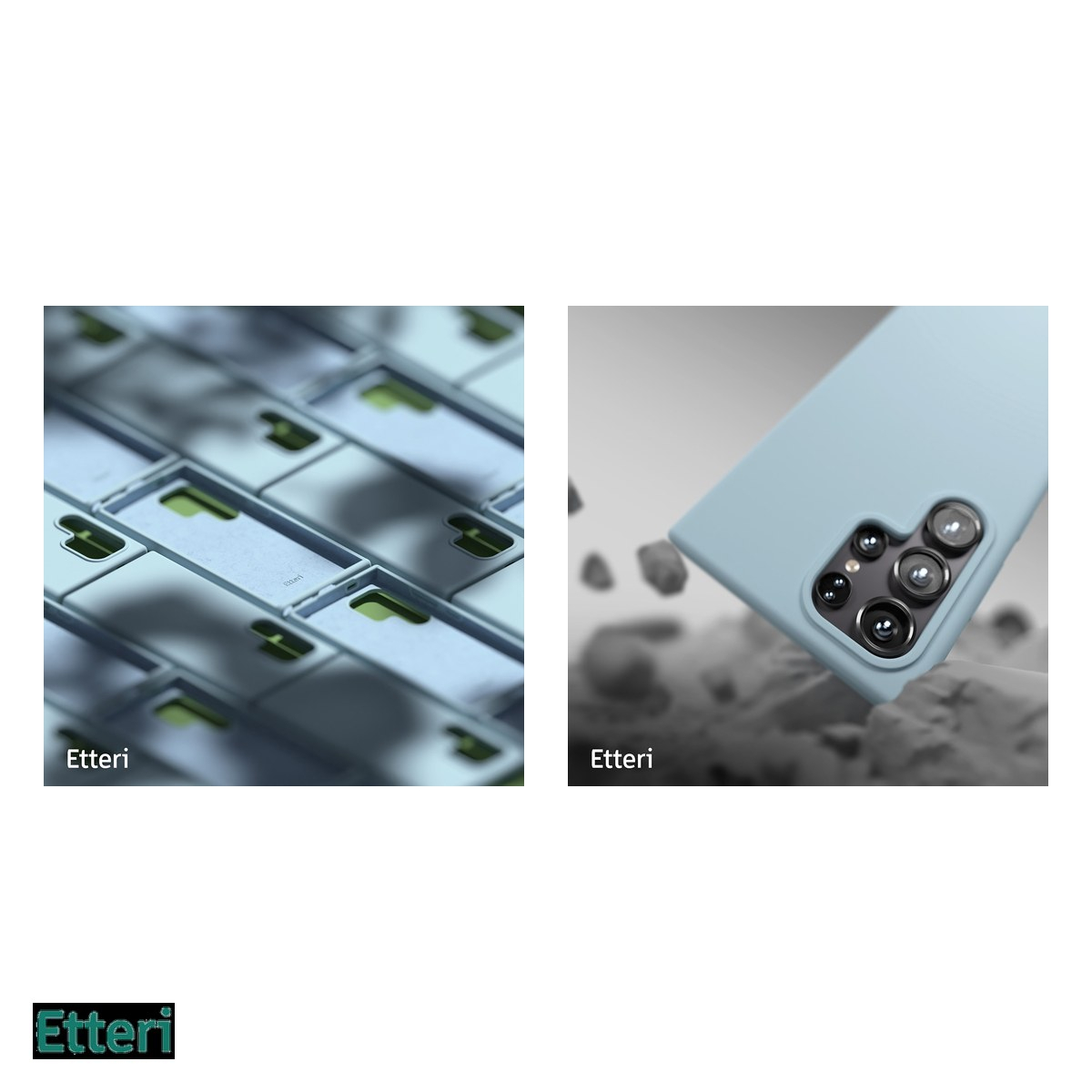 Husa Etteri Silicone pentru Samsung Galaxy S24 FE, Carcasa, Albastru [5]