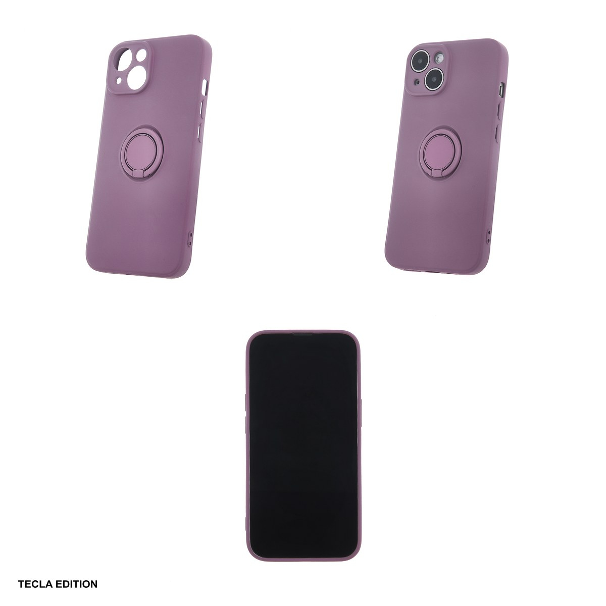 Husa Finger Grip pentru Apple iPhone 15 Pro, Carcasa, Mov [4]