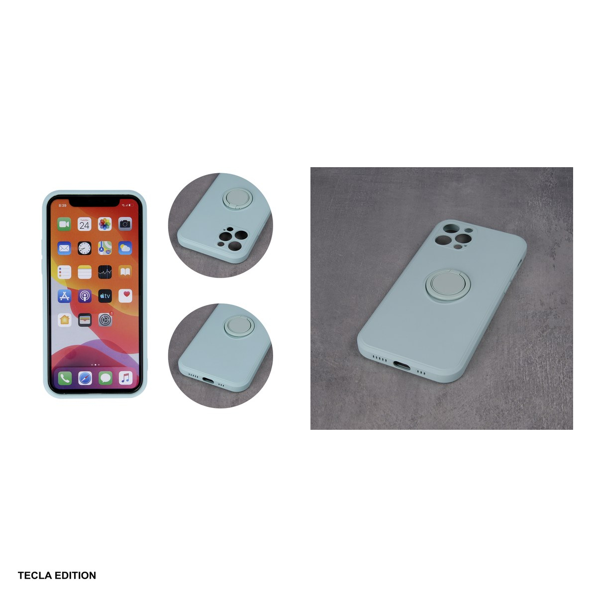 Husa Finger Grip pentru Samsung Galaxy A25 5G (Global), Carcasa magnetica, Verde [5]
