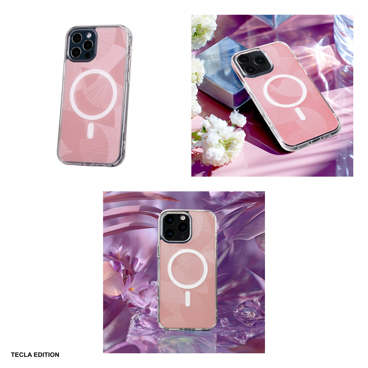 Husa Flash Mag pentru Apple iPhone 12 Pro, iPhone 12, Carcasa magnetica, Roz [4]
