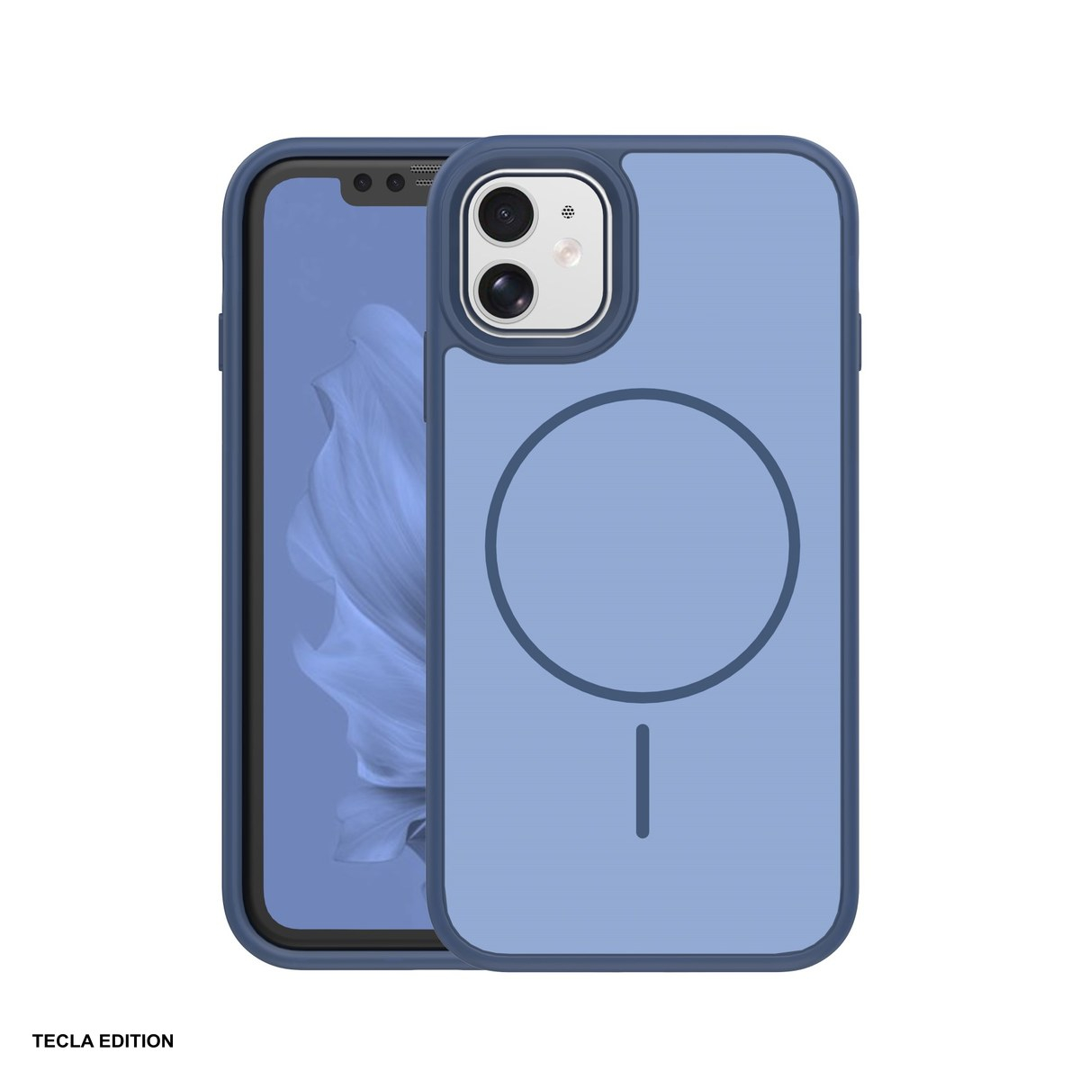Husa Frame Thin Mag pentru Apple iPhone 11, Carcasa magnetica, Albastru inchis [2]