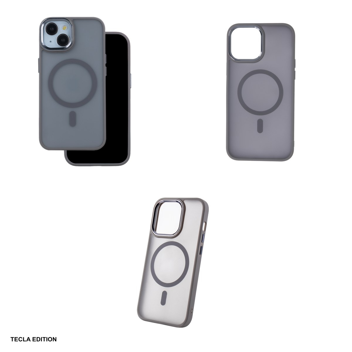 Husa Frozen Mag pentru Apple iPhone 13 Pro Max, Carcasa magnetica, Gri [4]