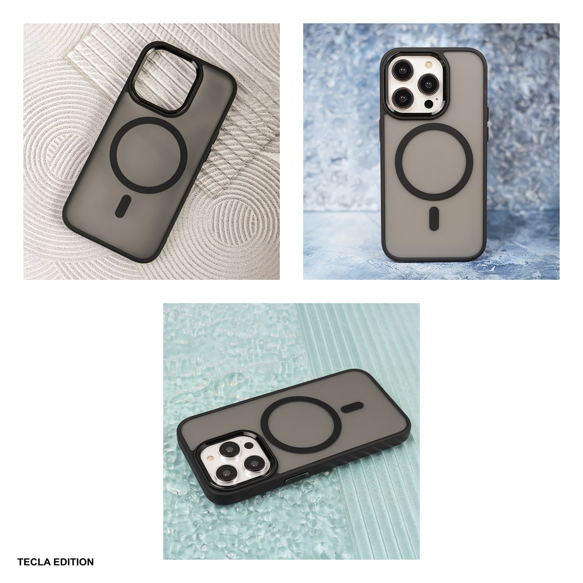 Husa Frozen Mag pentru Apple iPhone 14 Pro, Carcasa magnetica, Negru [6]