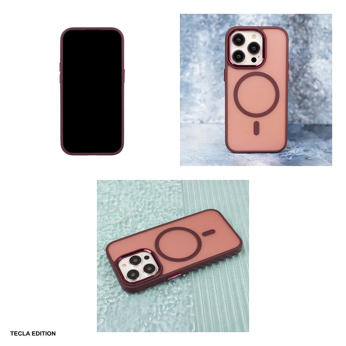 Husa Frozen Mag pentru Samsung Galaxy A37 5G, Carcasa magnetica, Rosu [5]