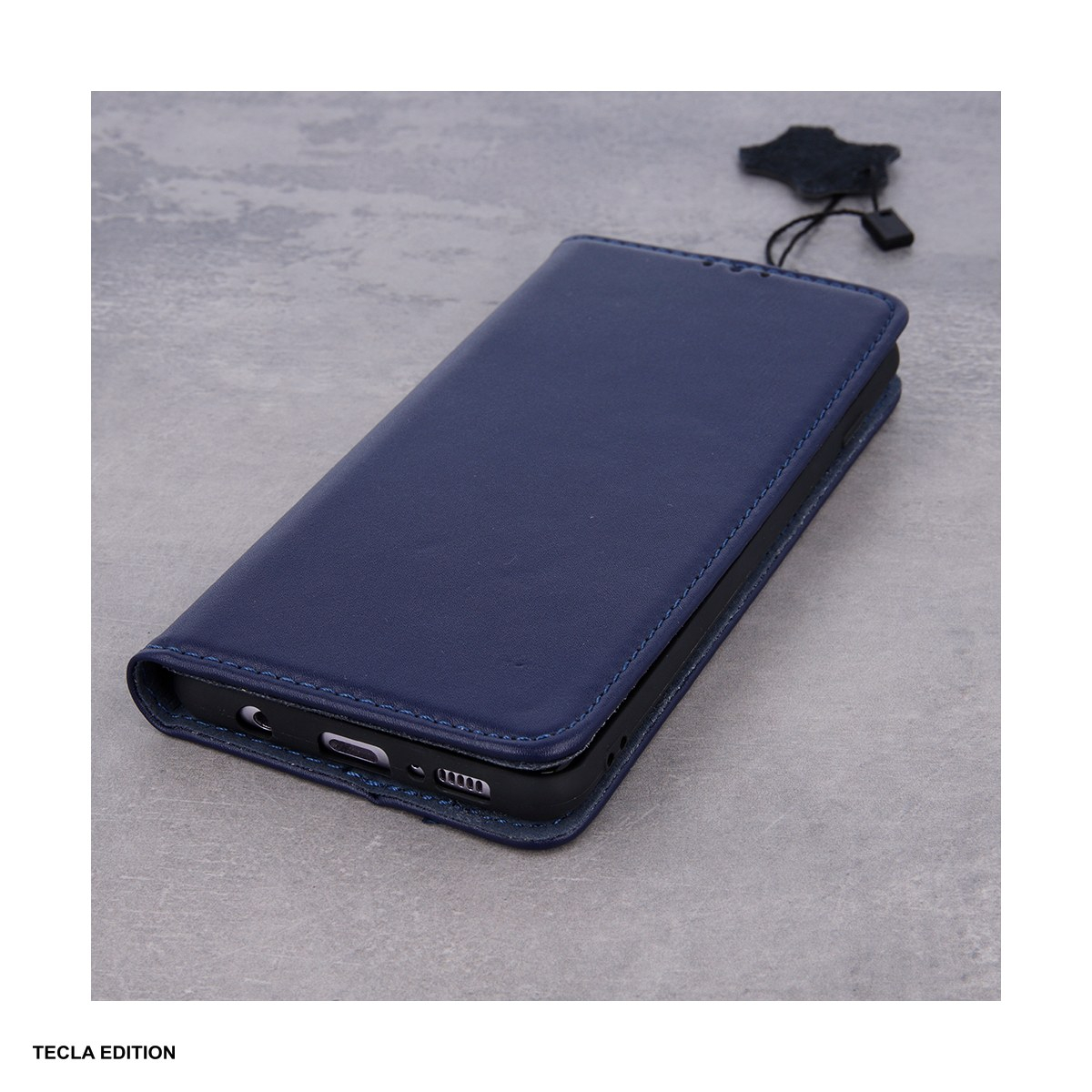 Husa Genuine Leather Smart Pro pentru Apple iPhone 17 Air, tip carte cu inchidere magnetica, Albastru [5]