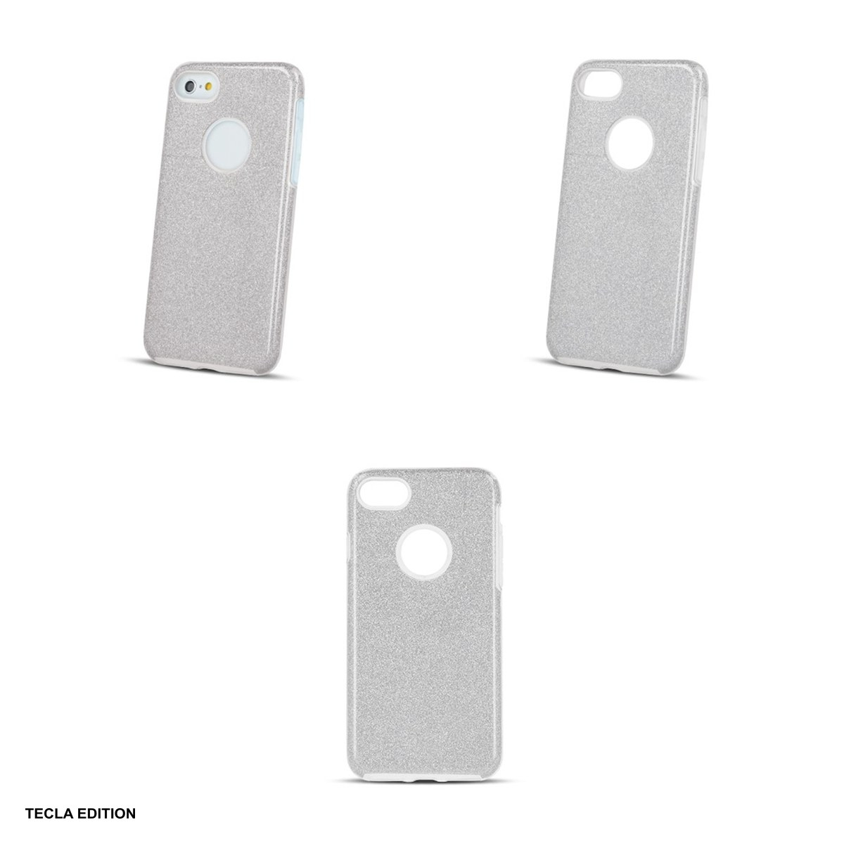 Husa Glitter 3in1 pentru Apple iPhone 15 Pro, Carcasa, Argintiu [4]