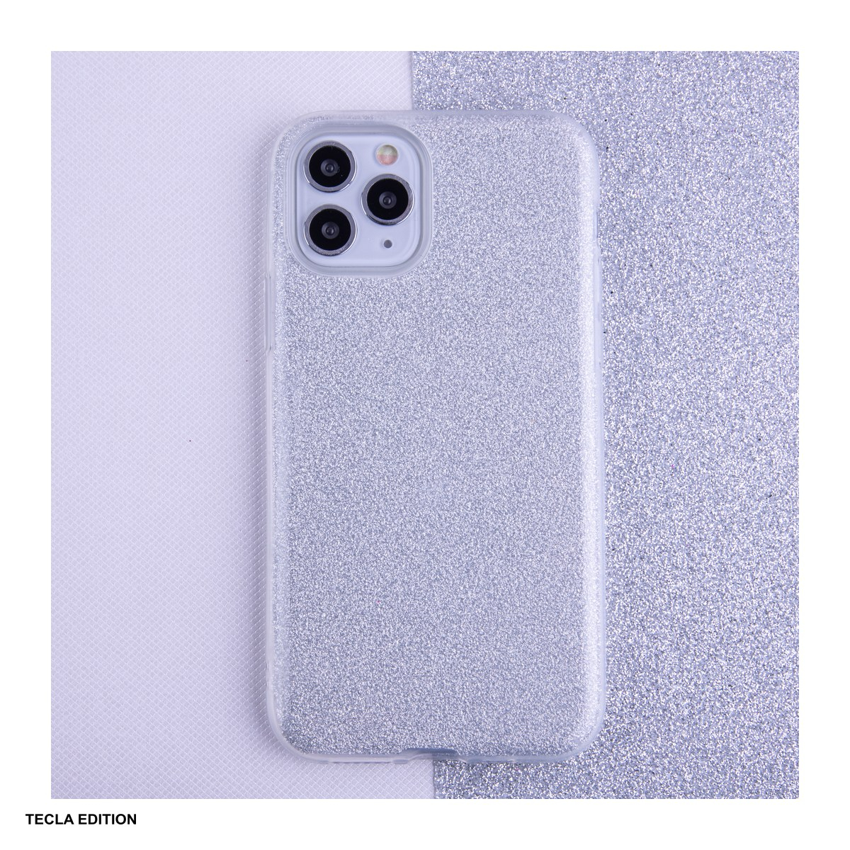 Husa Glitter 3in1 pentru Samsung Galaxy S21 5G, Carcasa, Argintiu [6]