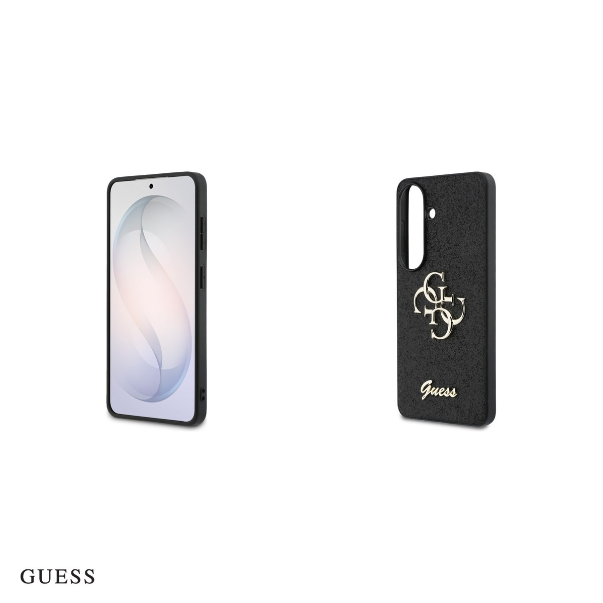 Husa Guess Fixed Glitter Big 4g Metal Logo pentru Samsung Galaxy S26, Carcasa magnetica, Negru [5]