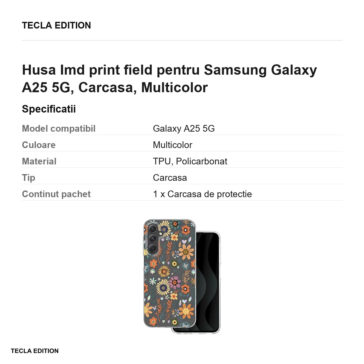 Husa Imd print field pentru Samsung Galaxy A25 5G, Carcasa, Multicolor [3]