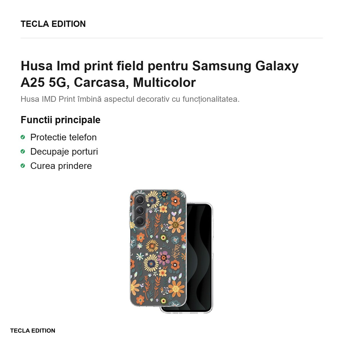 Husa Imd print field pentru Samsung Galaxy A25 5G, Carcasa, Multicolor [2]
