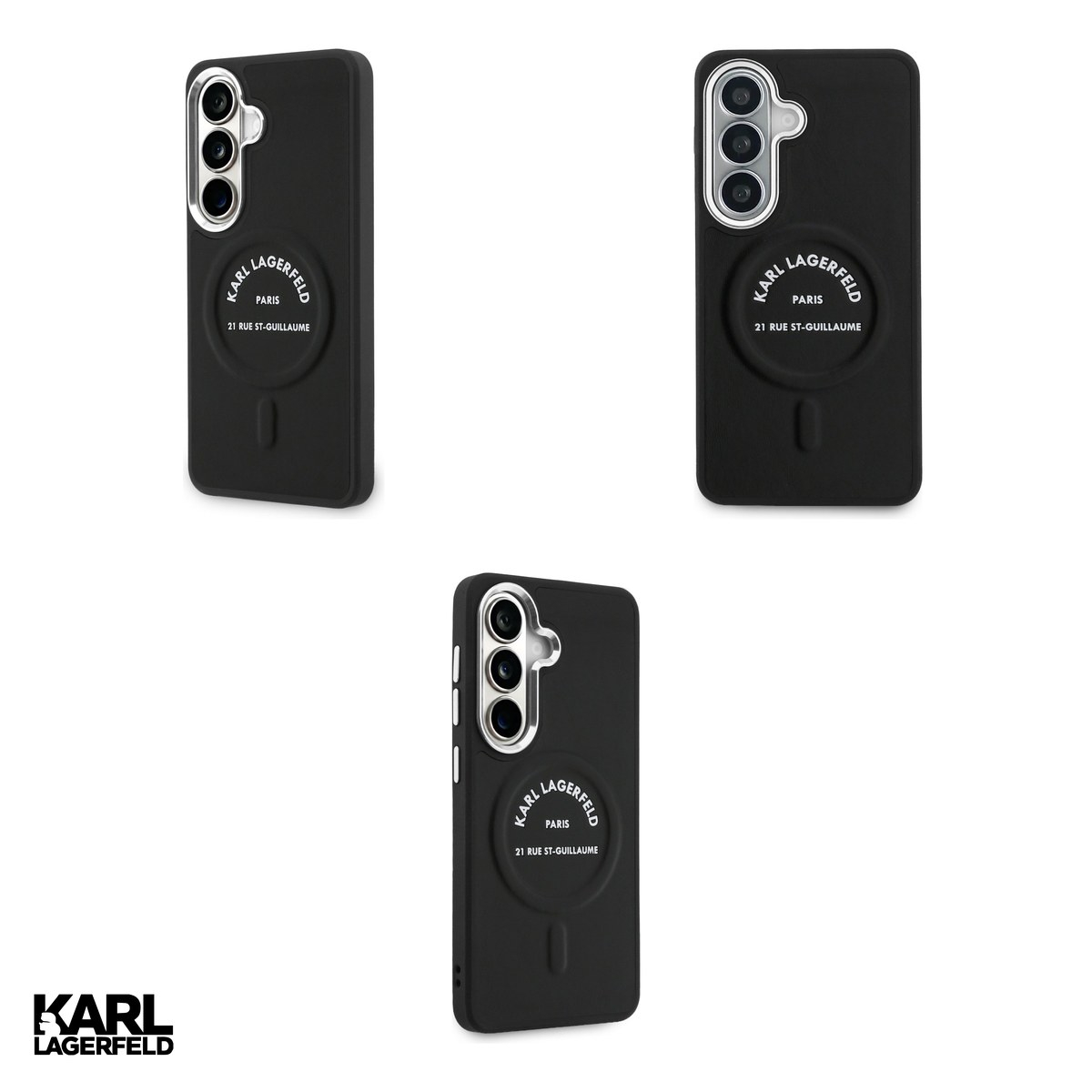Husa Karl Lagerfeld Embossed Ring Rsg Logo pentru Samsung Galaxy S26, Carcasa magnetica, Negru [4]