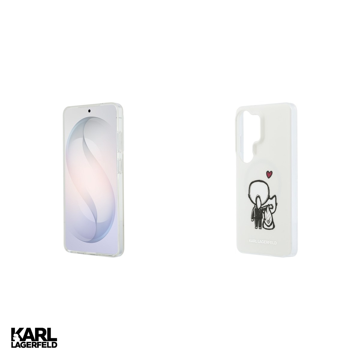 Husa Karl Lagerfeld Iml Karl&Choupette pentru Samsung Galaxy S26 Ultra, Carcasa magnetica, Transparent [5]