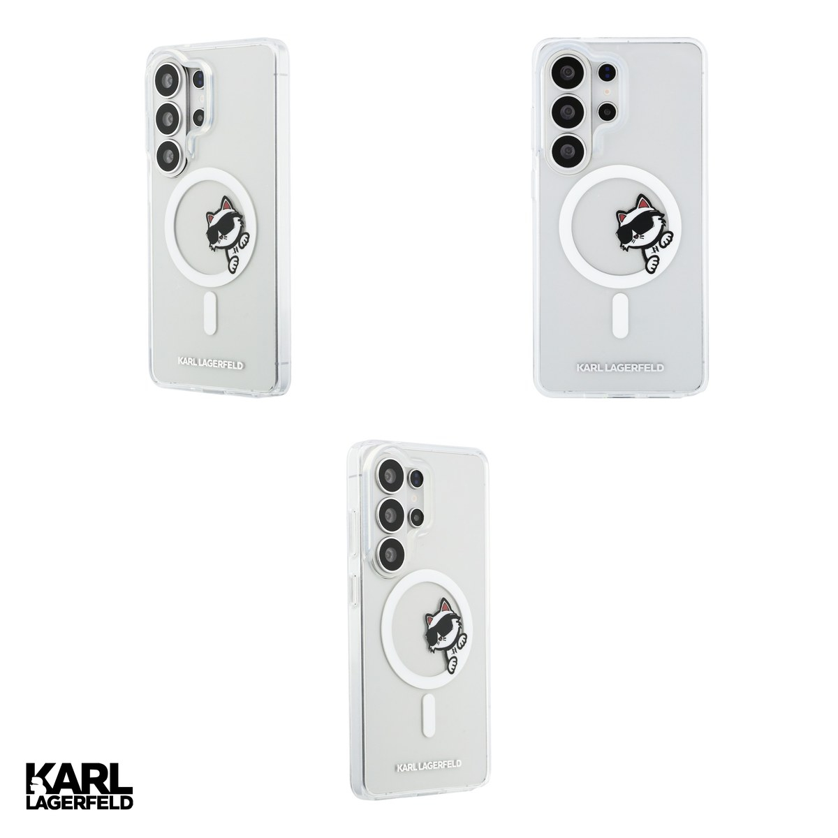 Husa Karl Lagerfeld Iml Peekaboo Choupette pentru Samsung Galaxy S26 Ultra, Carcasa magnetica, Transparent [4]