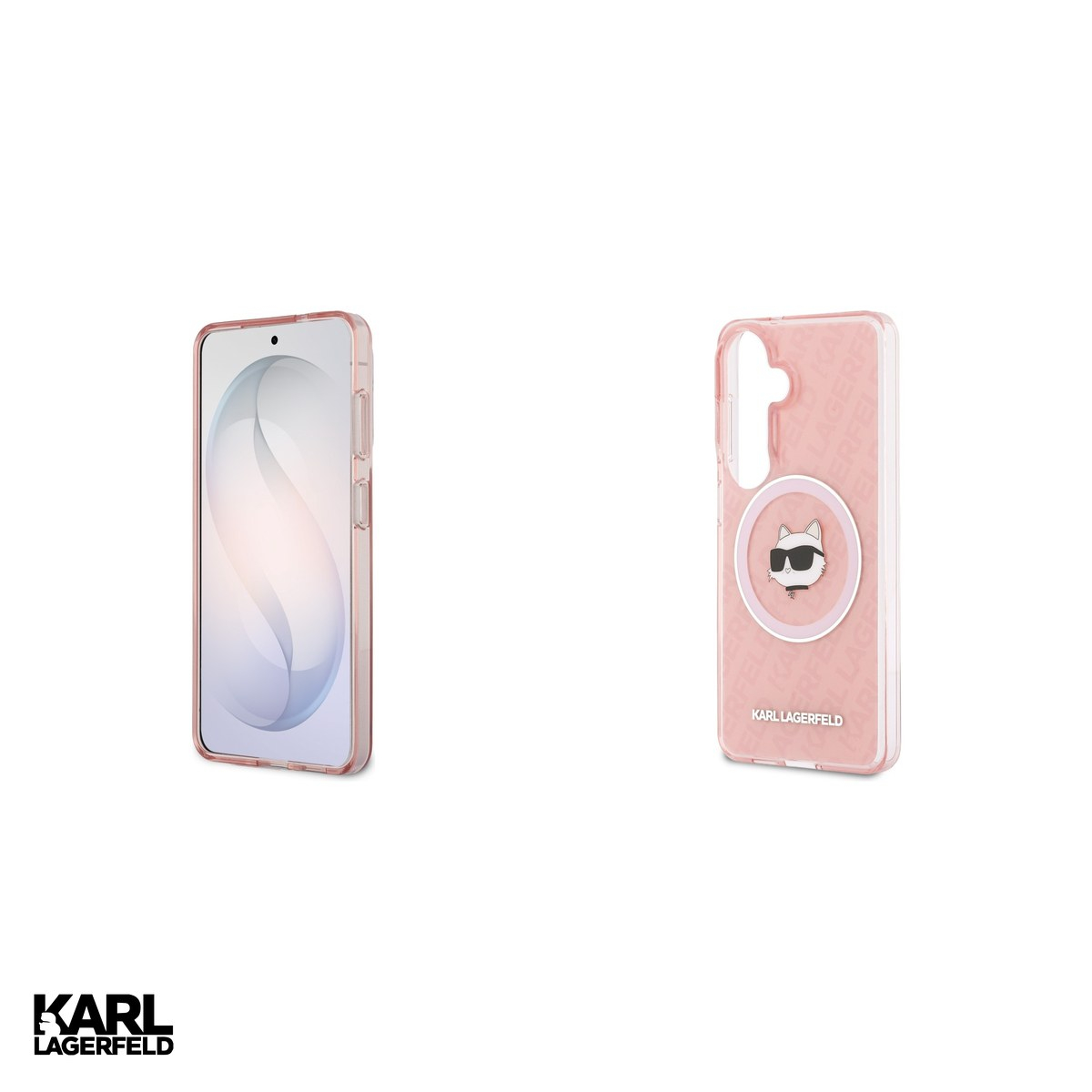 Husa Karl Lagerfeld Iml Repeated Choupette pentru Samsung Galaxy S26 Plus, Carcasa magnetica, Roz [5]