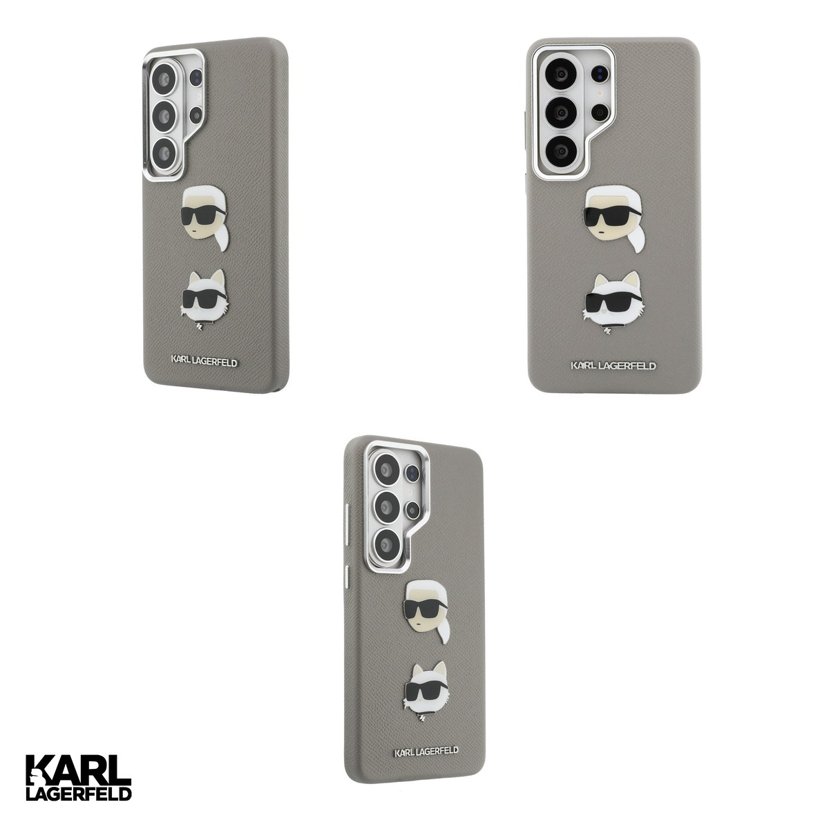 Husa Karl Lagerfeld Saffiano Double Heads pentru Samsung Galaxy S26 Ultra, Carcasa magnetica, Argintiu [4]