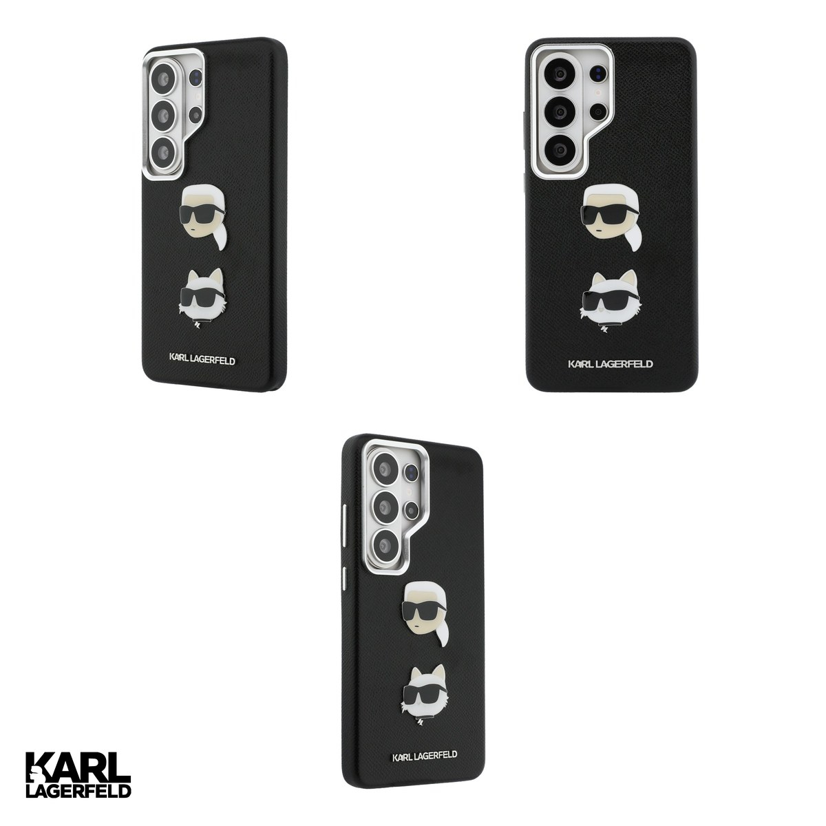 Husa Karl Lagerfeld Saffiano Double Heads pentru Samsung Galaxy S26 Ultra, Carcasa magnetica, Negru [4]