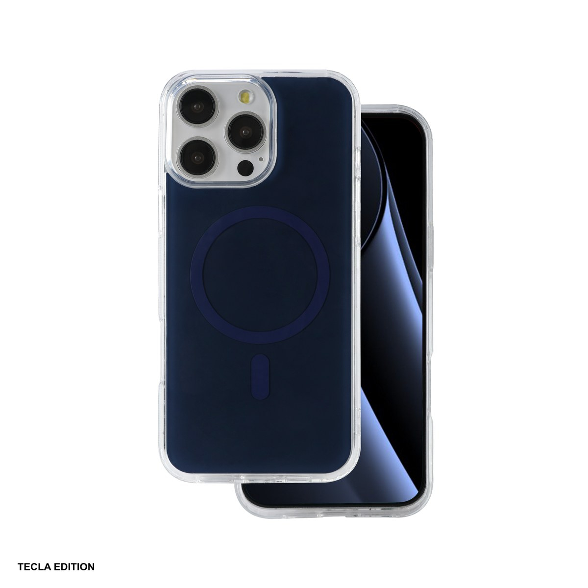 Husa Lowkey Mag pentru Apple iPhone 14 Pro, Carcasa magnetica, Albastru inchis [2]