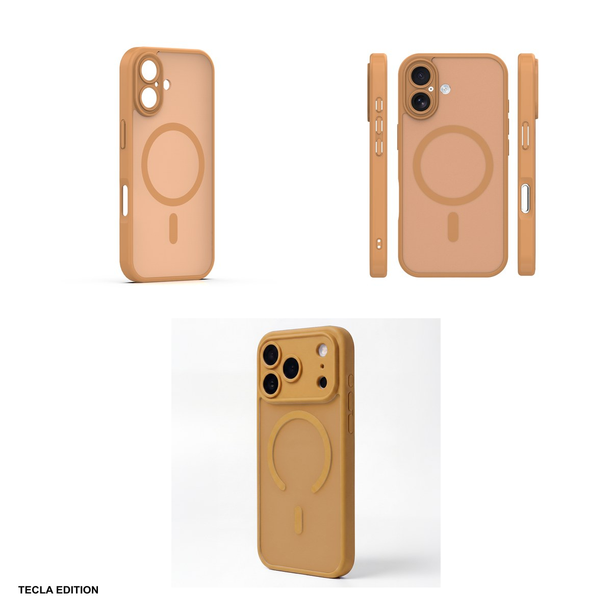 Husa Mag Matt pentru Apple iPhone 16, Carcasa magnetica, Maro [4]