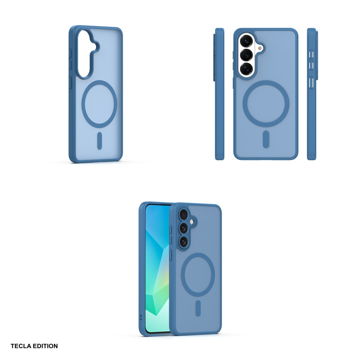 Husa Mag Matt pentru Samsung Galaxy S26, Carcasa magnetica, Albastru inchis [4]