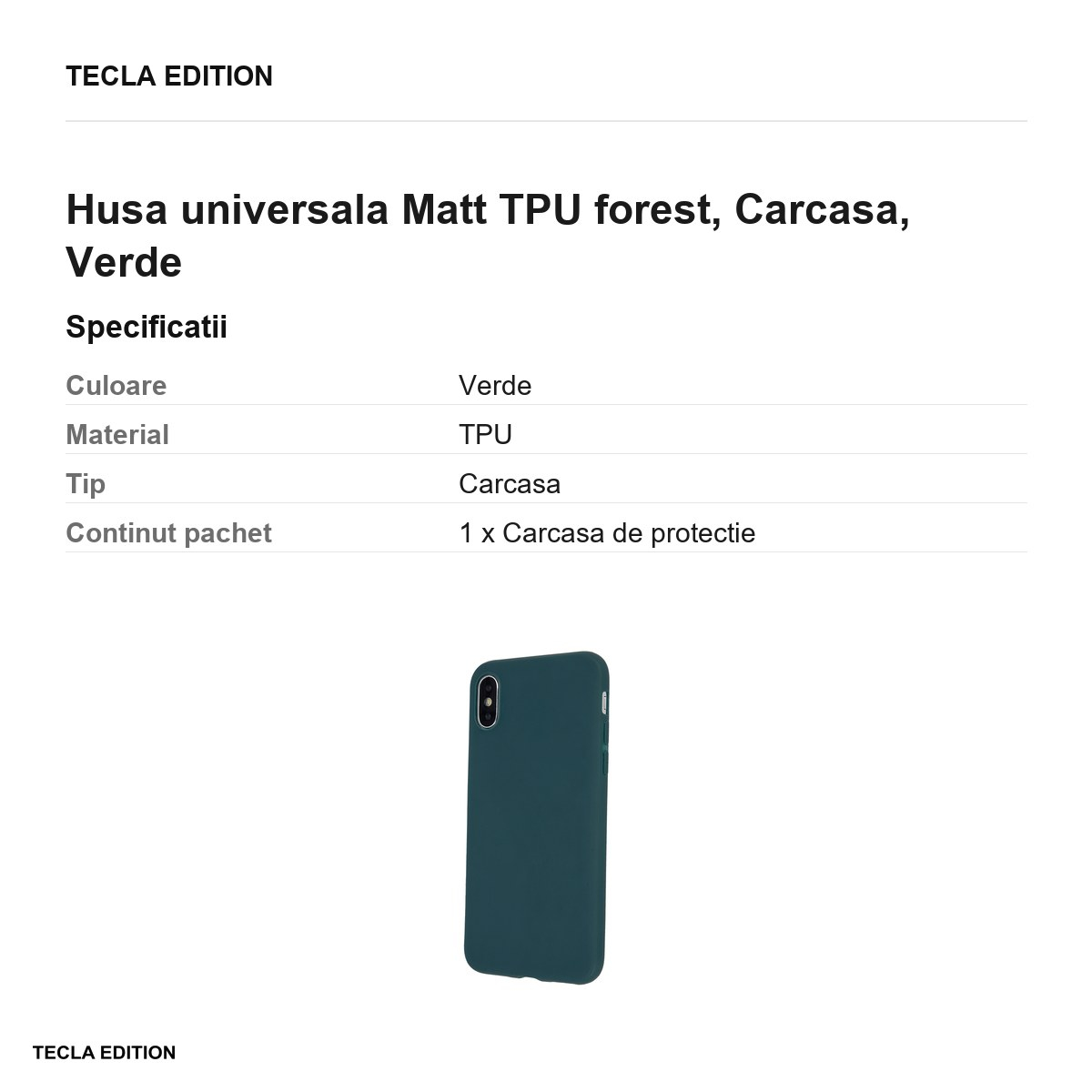 Husa Matt TPU forest pentru Xiaomi 17T Pro, Carcasa, Verde [3]