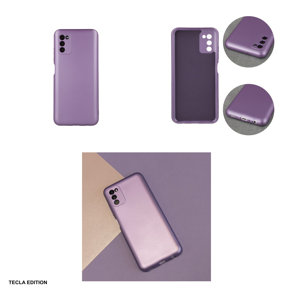 Husa Metallic pentru Samsung Galaxy S23 FE, Carcasa, Mov [4]