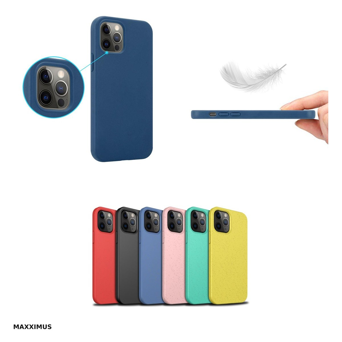 Husa Mx Eco pentru iPhone 16 Plus, Carcasa, Bleumarin [4]
