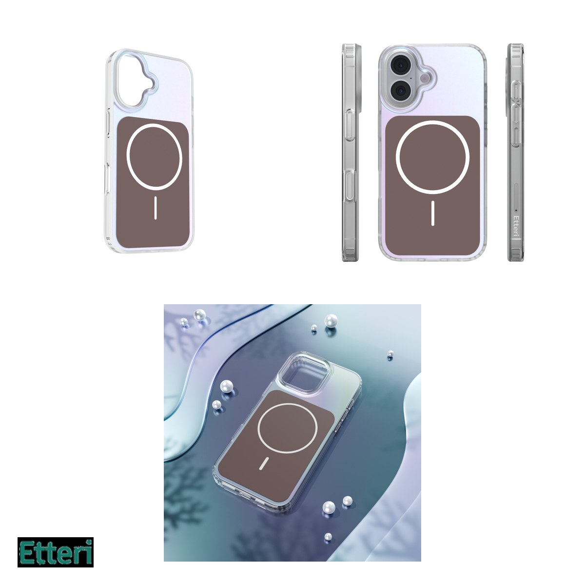 Husa pentru Apple iPhone 16, Carcasa magnetica, Maro [7]
