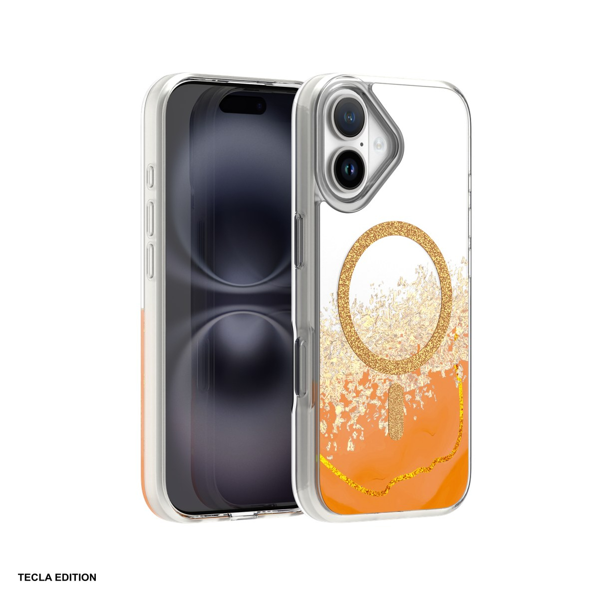 Husa pentru Apple iPhone 16, Carcasa magnetica, Portocaliu [2]
