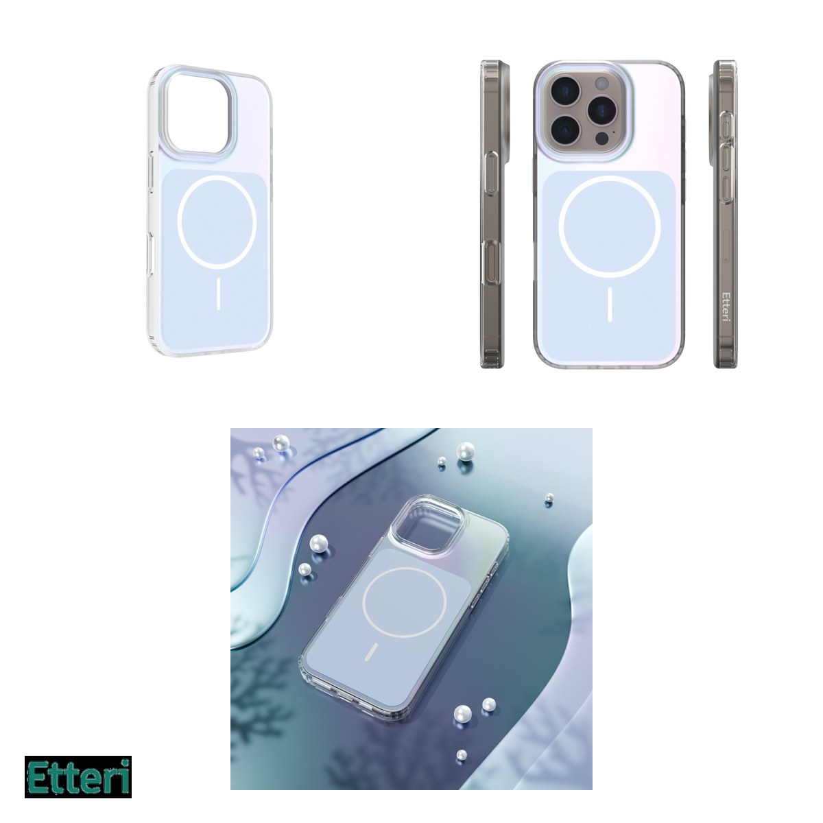 Husa pentru Apple iPhone 16 Pro, Carcasa magnetica, Albastru [8]