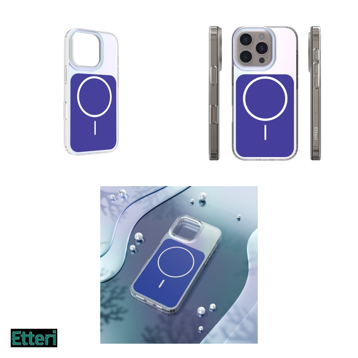 Husa pentru Apple iPhone 16 Pro, Carcasa magnetica, Albastru [8]