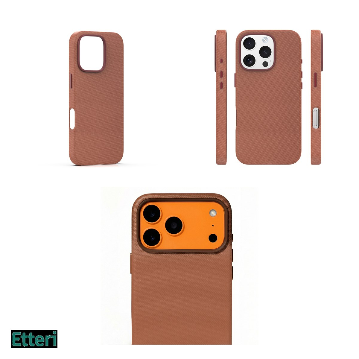 Husa pentru Apple iPhone 16 Pro, Carcasa magnetica, Maro [8]