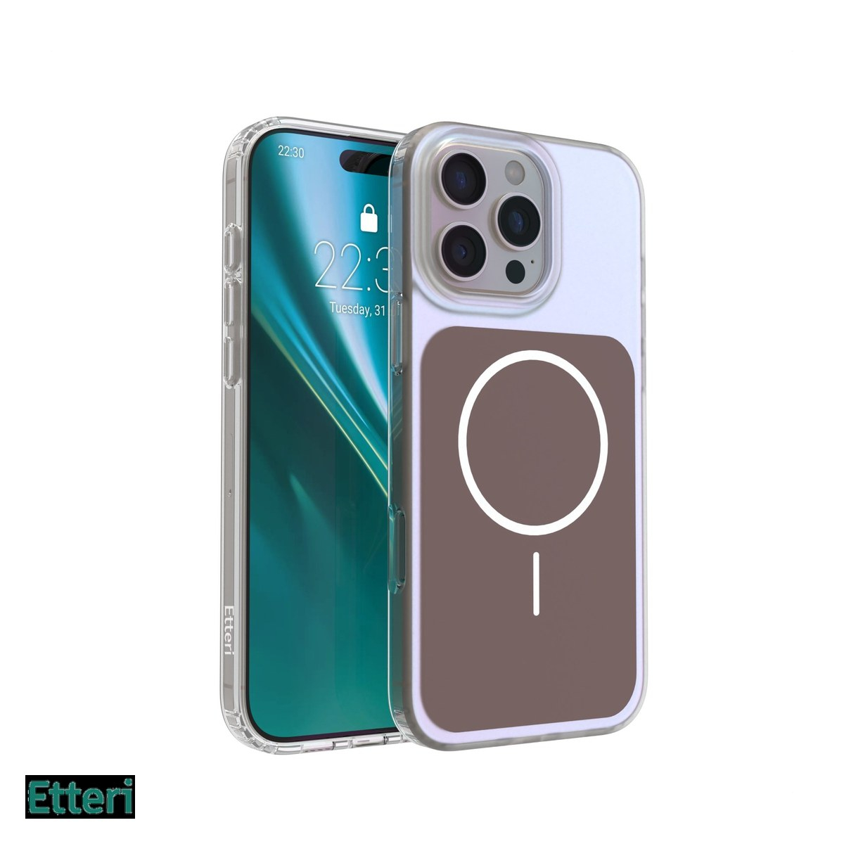 Husa pentru Apple iPhone 16 Pro, Carcasa magnetica, Maro [2]