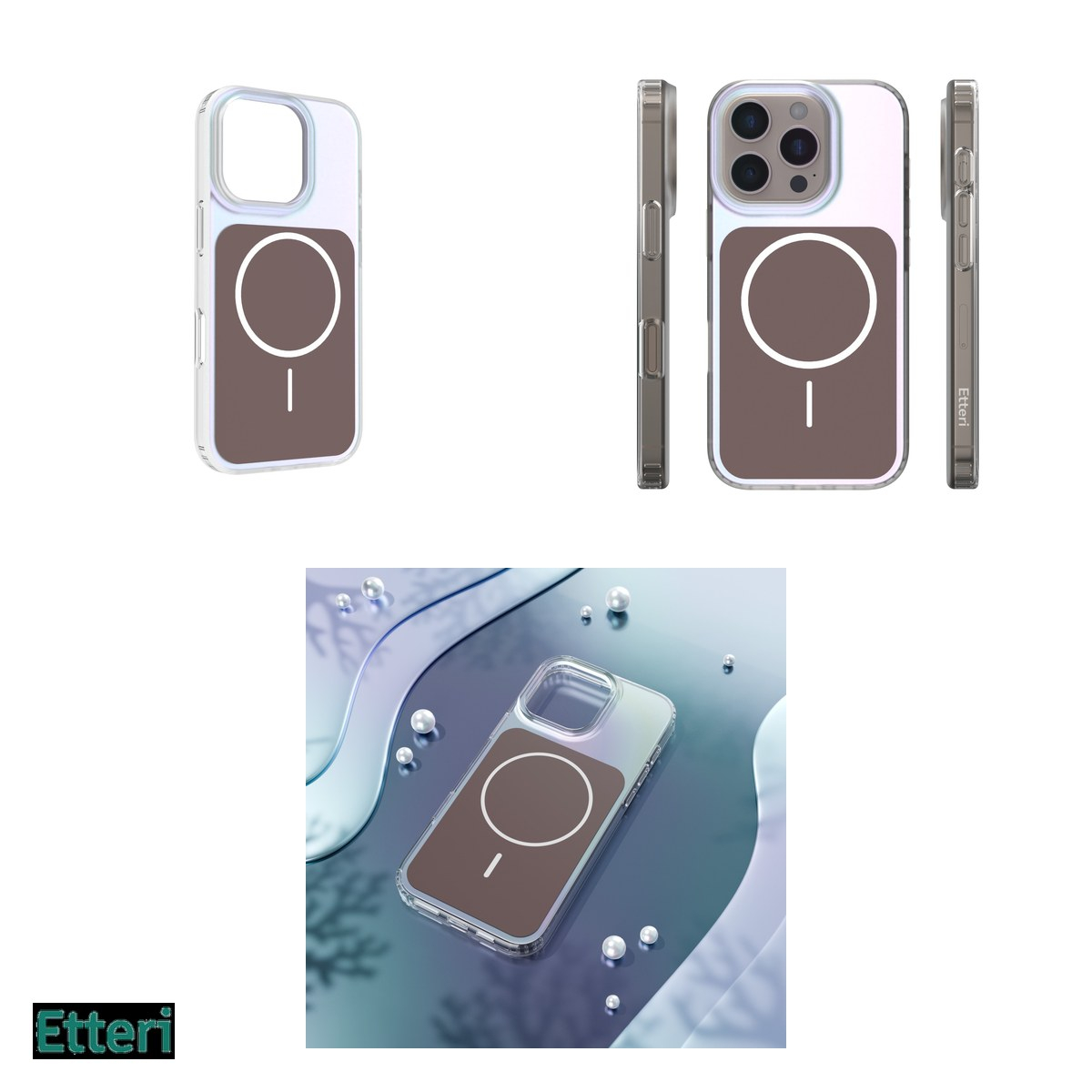 Husa pentru Apple iPhone 16 Pro, Carcasa magnetica, Maro [8]