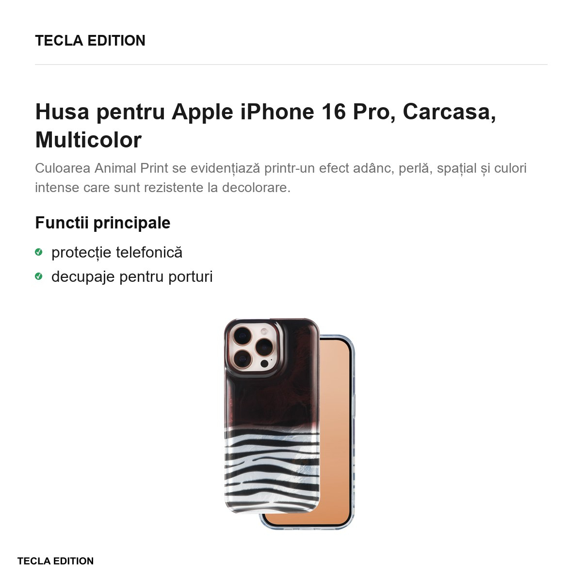 Husa pentru Apple iPhone 16 Pro, Carcasa, Multicolor [2]