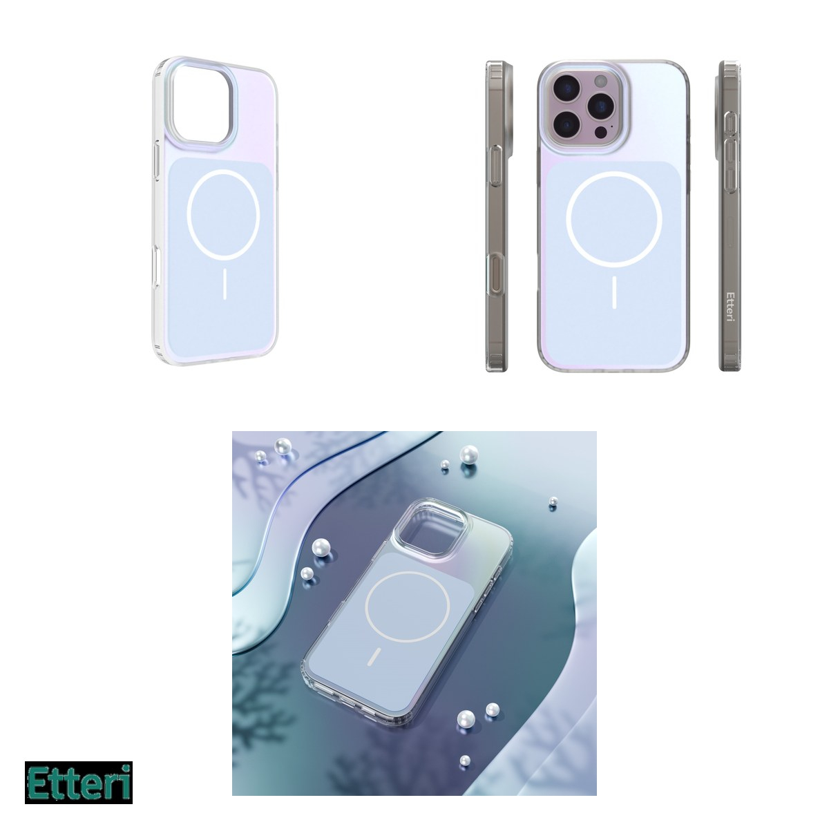 Husa pentru Apple iPhone 16 Pro Max, Carcasa magnetica, Albastru [7]