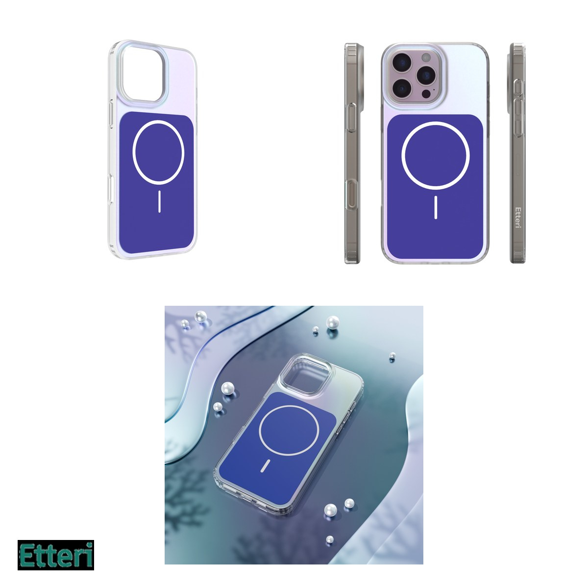 Husa pentru Apple iPhone 16 Pro Max, Carcasa magnetica, Albastru [8]