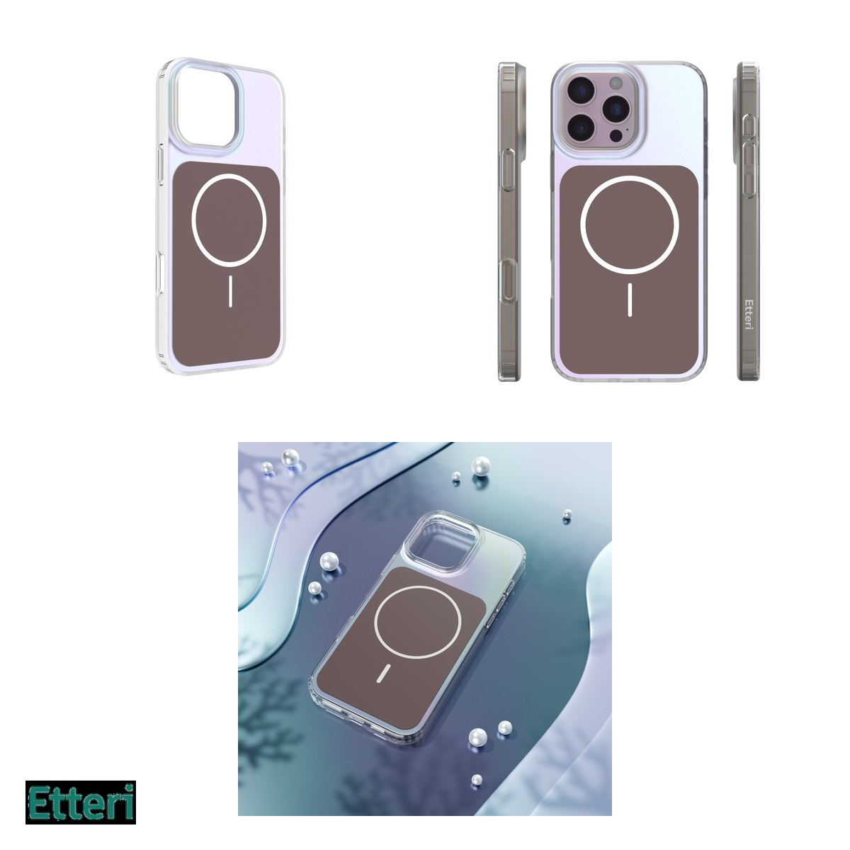 Husa pentru Apple iPhone 16 Pro Max, Carcasa magnetica, Maro [8]