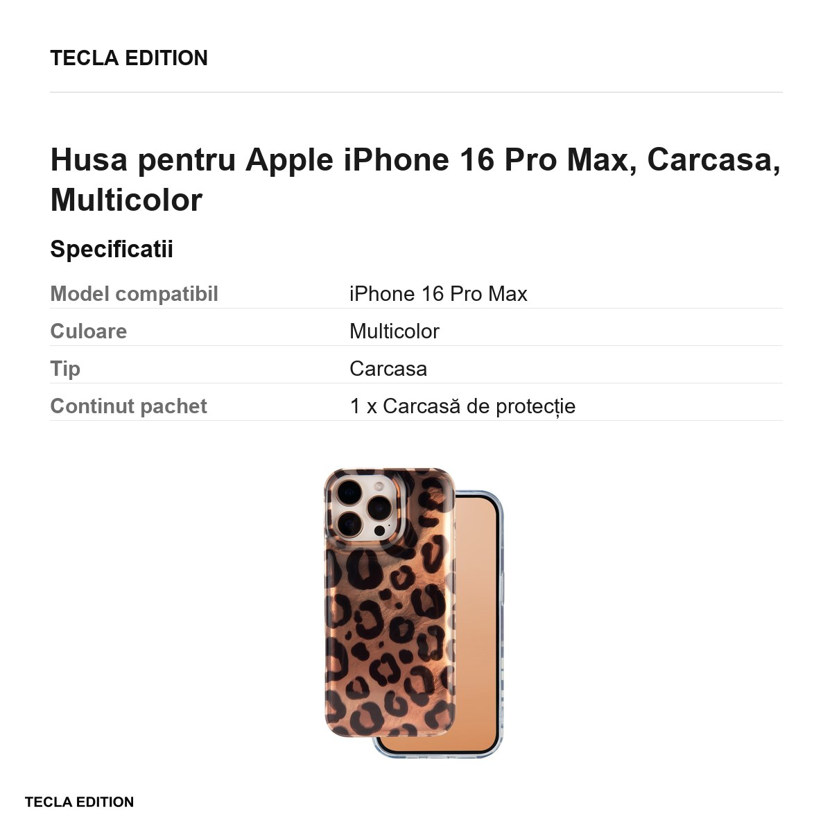 Husa pentru Apple iPhone 16 Pro Max, Carcasa, Multicolor [3]