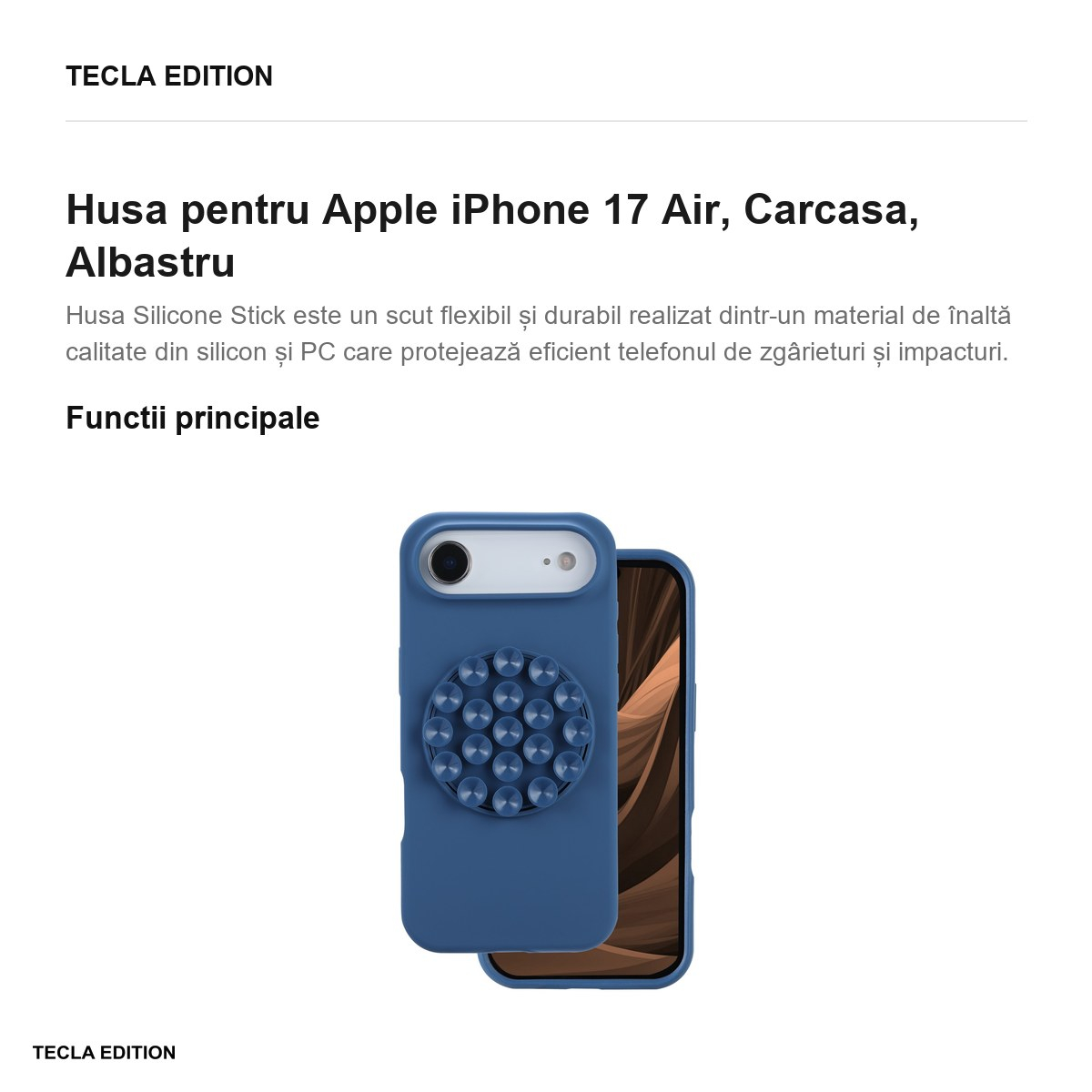 Husa pentru Apple iPhone 17 Air, Carcasa, Albastru [2]