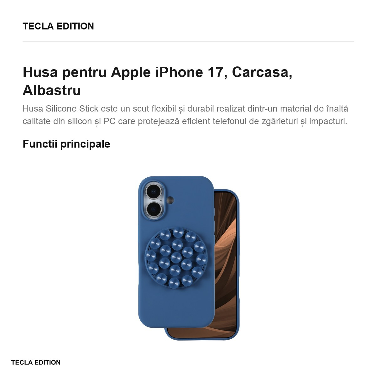 Husa pentru Apple iPhone 17, Carcasa, Albastru [2]