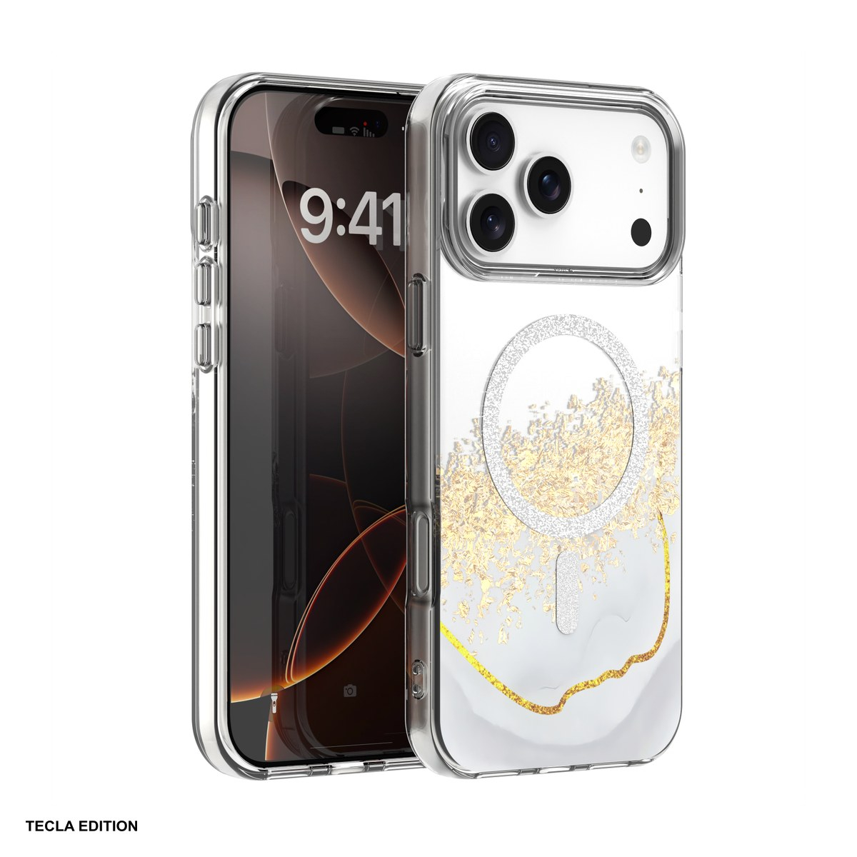 Husa pentru Apple iPhone 17 Pro, Carcasa magnetica, Alb [2]