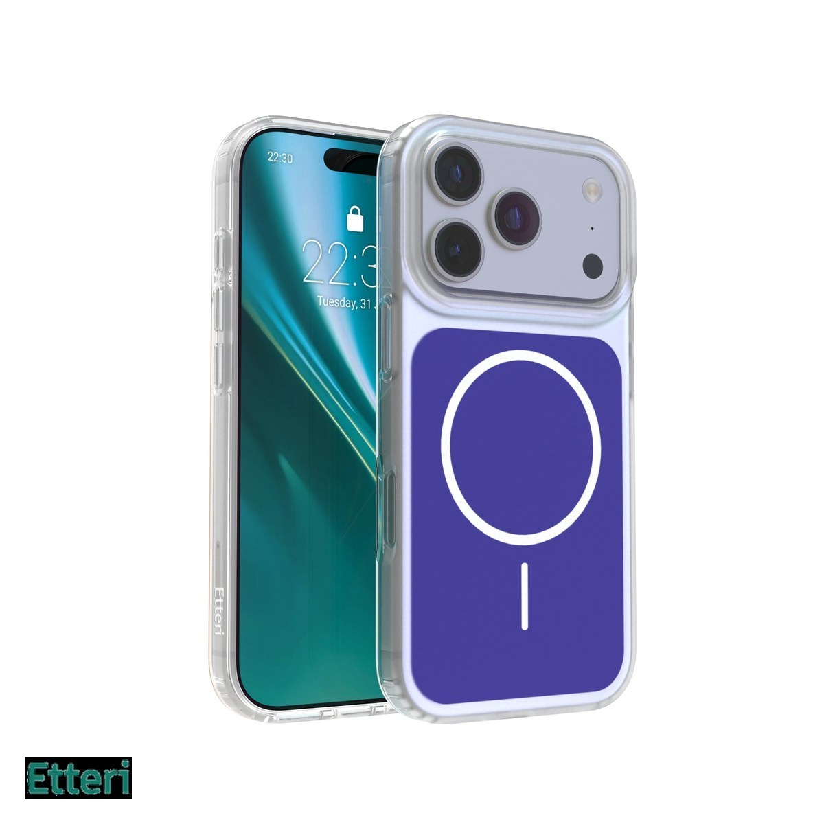 Husa pentru Apple iPhone 17 Pro, Carcasa magnetica, Albastru [2]
