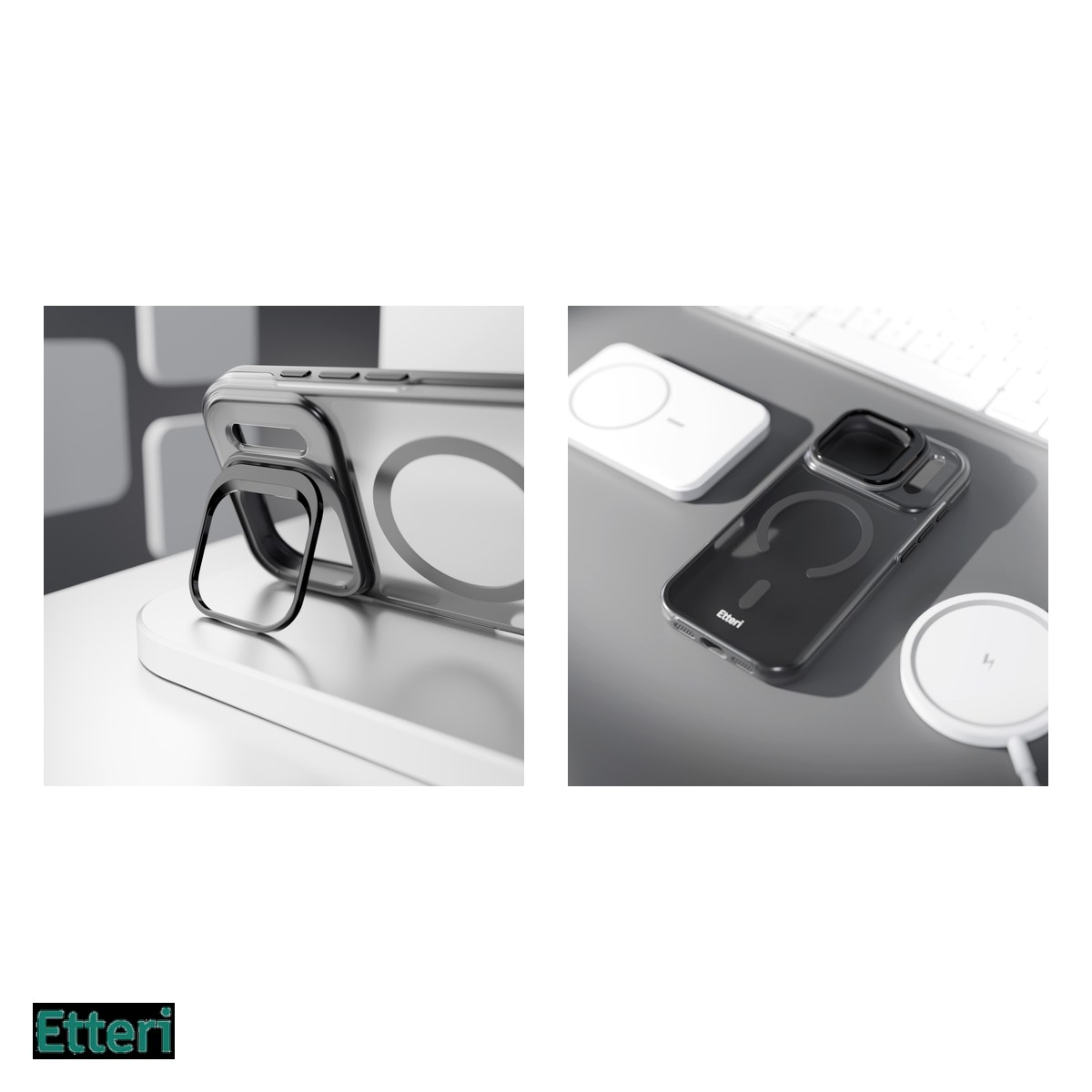 Husa pentru Apple iPhone 17 Pro, Carcasa magnetica, Negru [5]