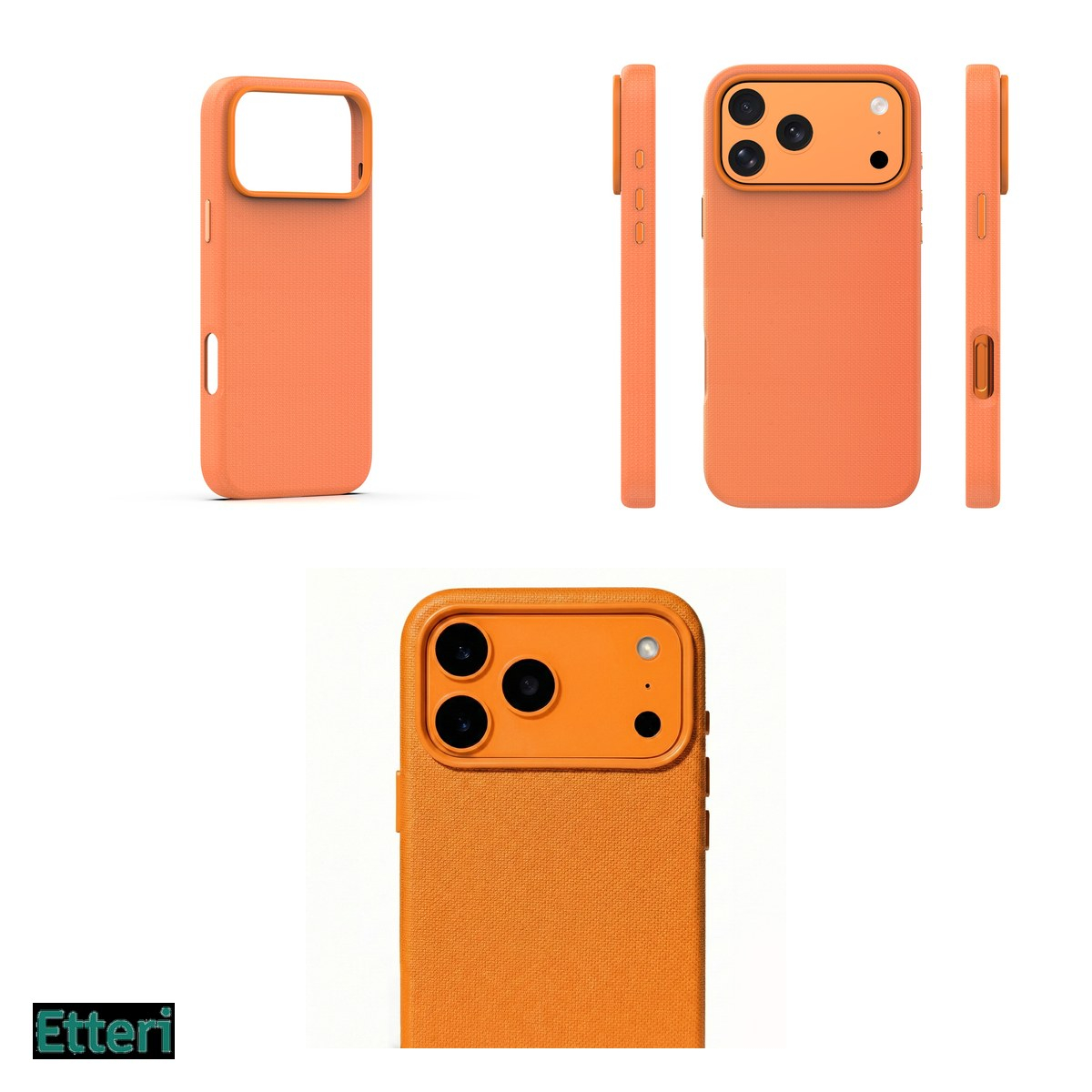 Husa pentru Apple iPhone 17 Pro, Carcasa magnetica, Portocaliu [7]