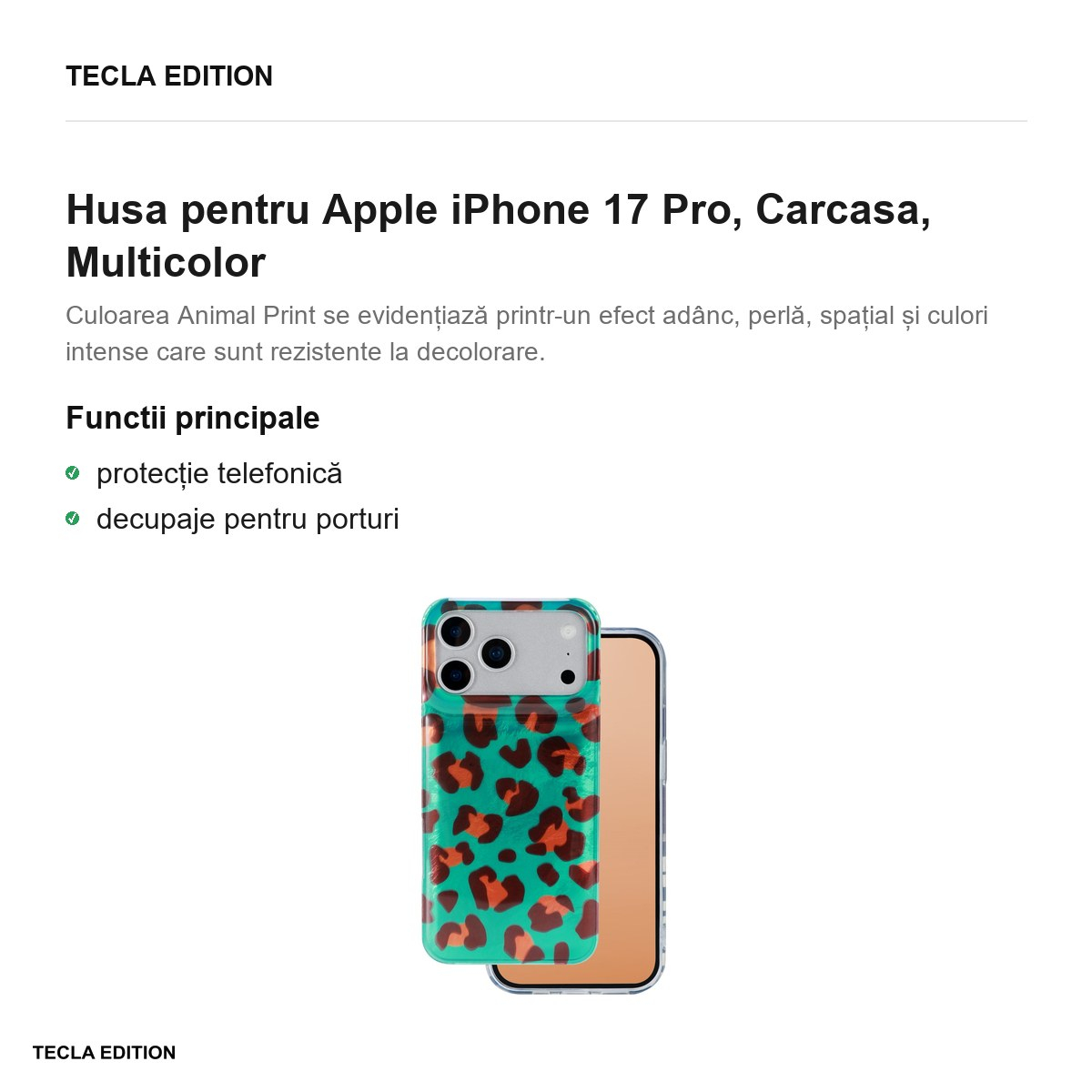 Husa pentru Apple iPhone 17 Pro, Carcasa, Multicolor [2]