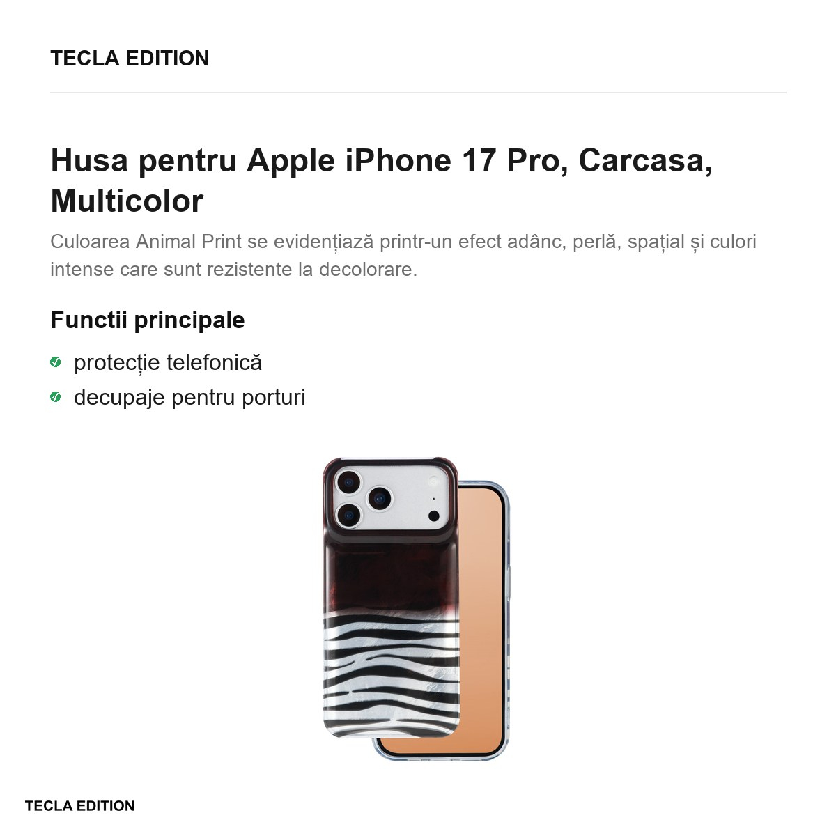 Husa pentru Apple iPhone 17 Pro, Carcasa, Multicolor [2]