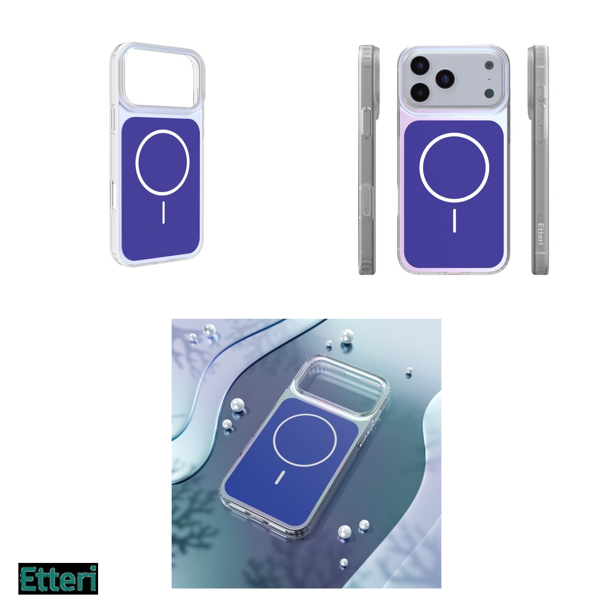 Husa pentru Apple iPhone 17 Pro Max, Carcasa magnetica, Albastru [7]