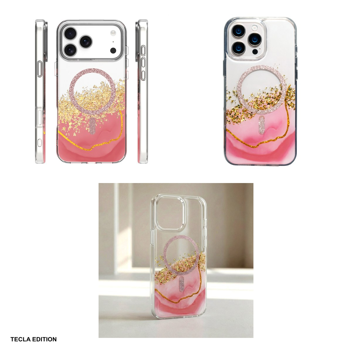 Husa pentru Apple iPhone 17 Pro Max, Carcasa magnetica, Roz [7]
