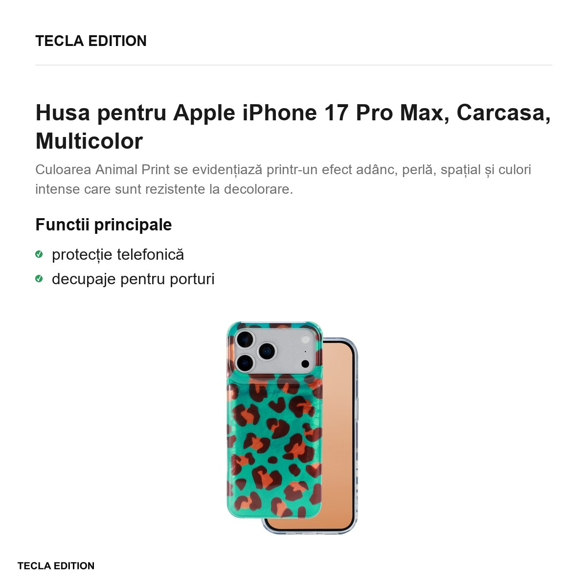 Husa pentru Apple iPhone 17 Pro Max, Carcasa, Multicolor [2]