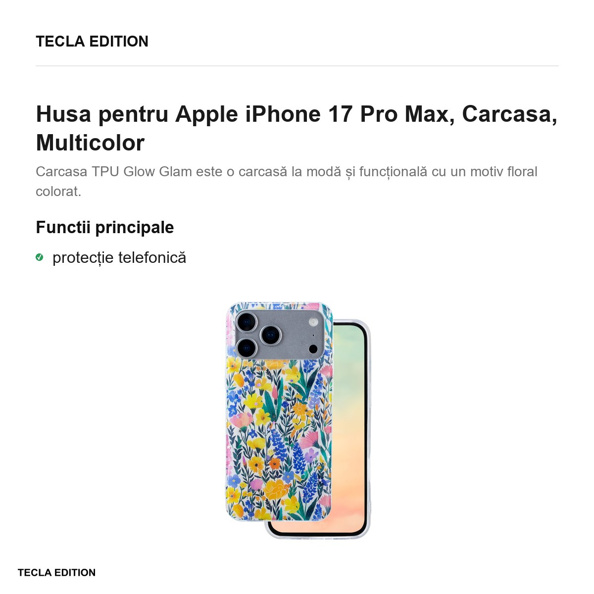 Husa pentru Apple iPhone 17 Pro Max, Carcasa, Multicolor [2]